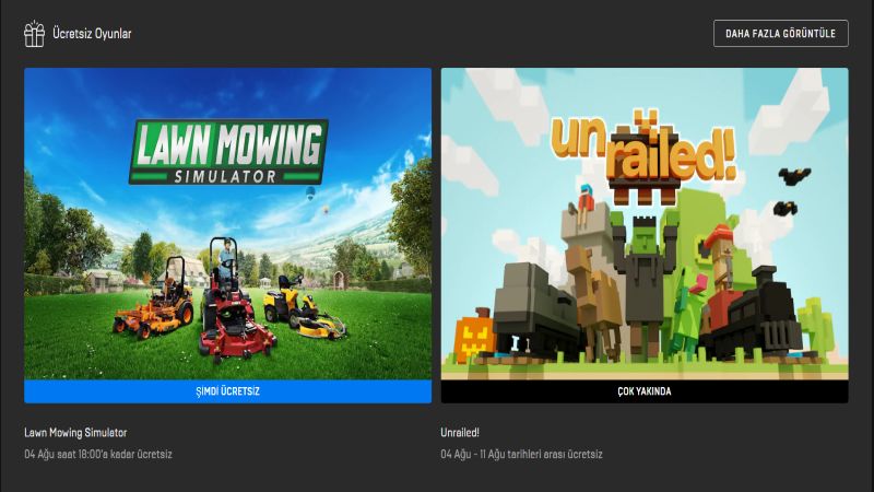 Epic Games Store ücretsiz oyunları (28 Temmuz - 4 Ağustos)