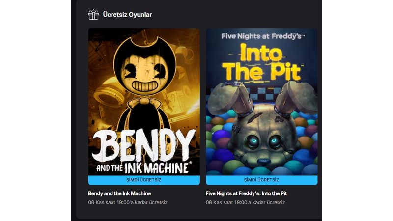 558 TL Değerinde İki Oyun Epic Games’te Ücretsiz Oldu  558 TL Değerinde İki Oyun Epic Games’te Ücretsiz Oldu