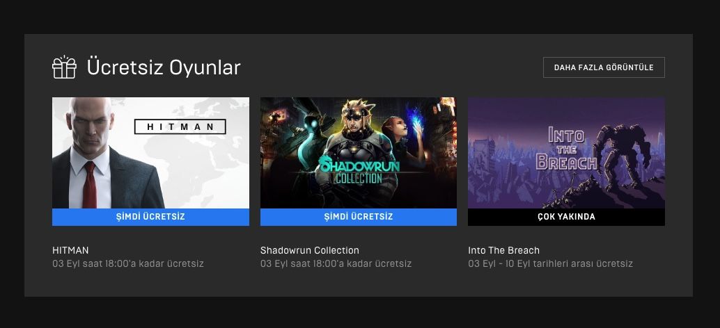 Hitman ve Shadowrun Collection Epic Store'da ücretsiz