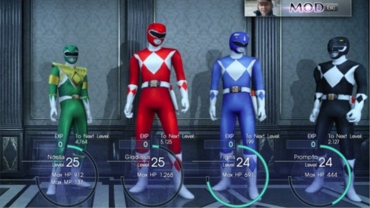 FF 15 için geliştirilen Power Rangers modu ücretsiz olarak çıktı