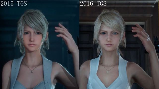 Bir karşılaştırma videosu da Final Fantasy XV'ten