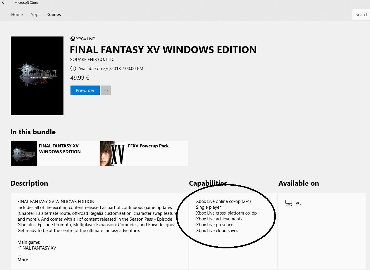 Final Fantasy XV'te çapraz platform desteği olacak
