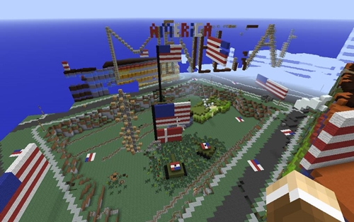Minecraft'taki Danimarka'ya Amerikan saldırısı!
