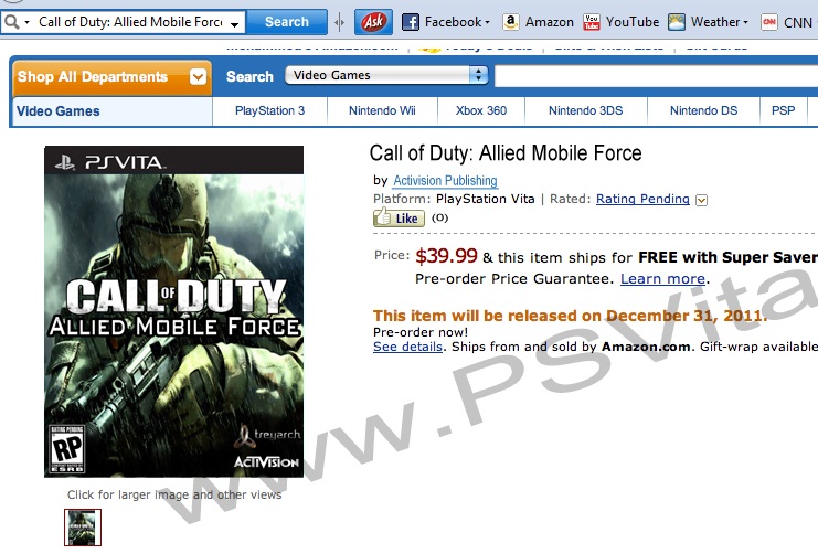 Call of Duty Vita sahte çıktı