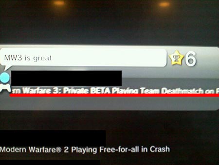 Modern Warfare 3, Beta Testinde