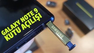 Samsung Galaxy Note 9 kutu açılımı