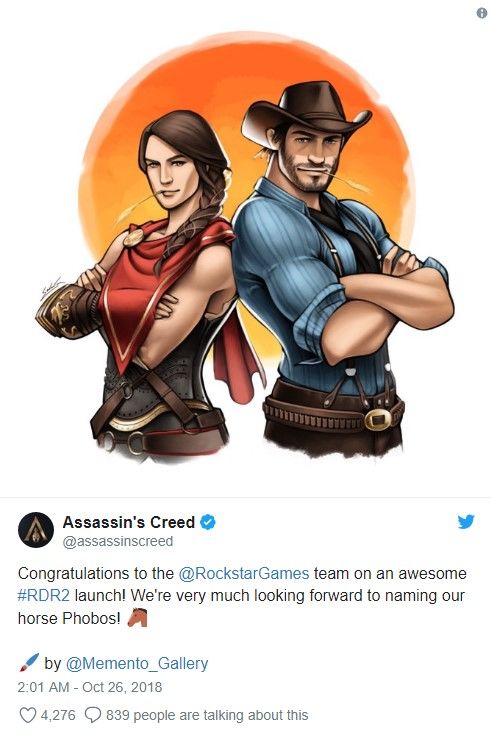 Ubisoft, Rockstar Games'i tebrik etmeyi unutmadı