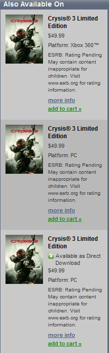 Crysis 3'ün KUTU TASARIMI sızdırıldı!