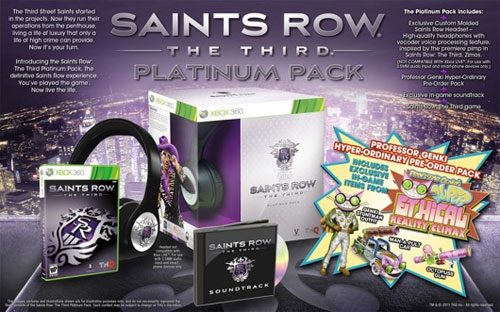Saints Row 3'ün platin paketi göz kamaştırıyor