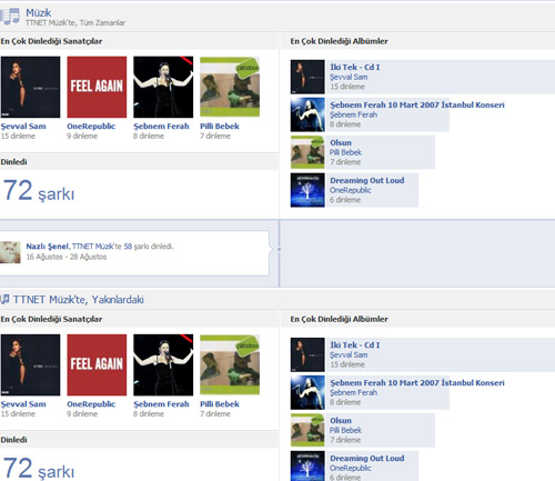 Facebook’ta müzik, TTNET Müzik’ten dinlenecek