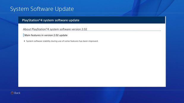 PlayStation 4 Firmware 2.02 güncellemesi çıktı