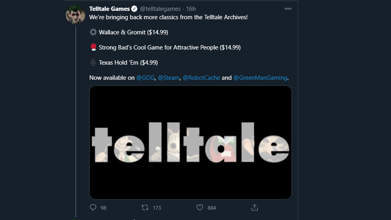 Telltale Games PC platformu için sürprizlerle geliyor