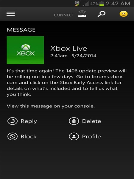 Xbox One için yeni güncelleme