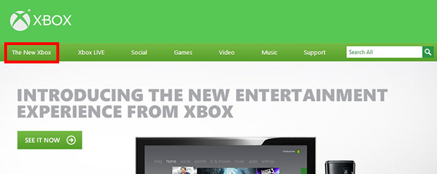 "Yeni Xbox" ismi resmi Xbox sitesinde