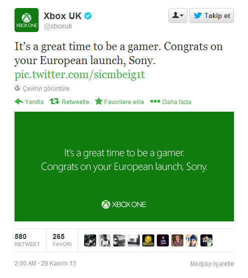 Microsoft, PS4'ün çıkışını ikinci kez kutladı