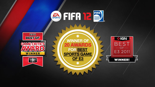 FIFA 12 şimdiden ödüle doydu!