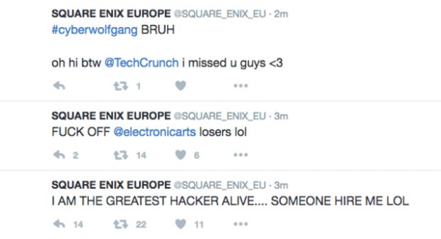 Square Enix'in Twitter hesabı hack'lendi!