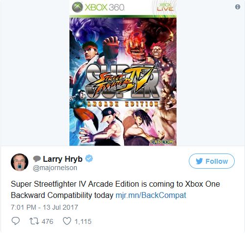 Street Fighter IV: Arcade Edition Xbox One için geldi