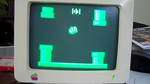 Apple II'de Flappy Bird deneyimi