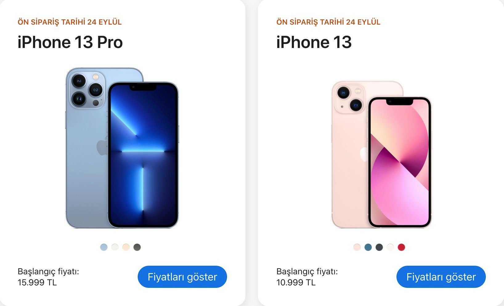 Apple iPhone 13 Türkiye fiyatı, modelleri ve özellikleri 