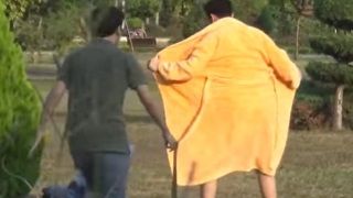 Adana'da bornoz şakası yapan YouTuber pişman edildi