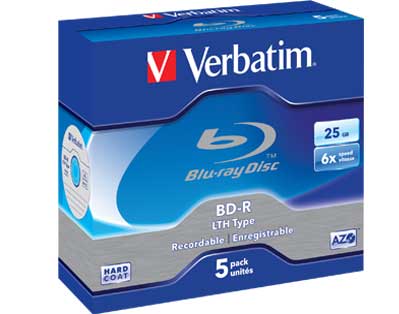 Verbatim Blu-ray BD-R LTH Modeli 25GB 6x hızında