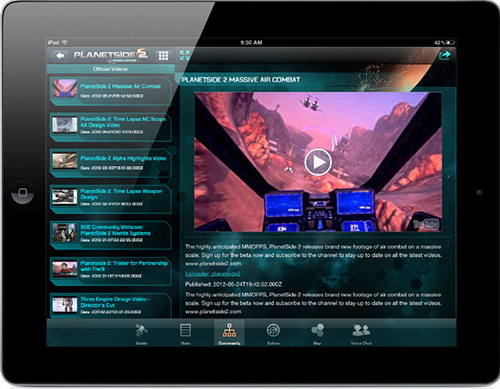PlanetSide 2 Mobile Uplink uygulaması artık bizlerle