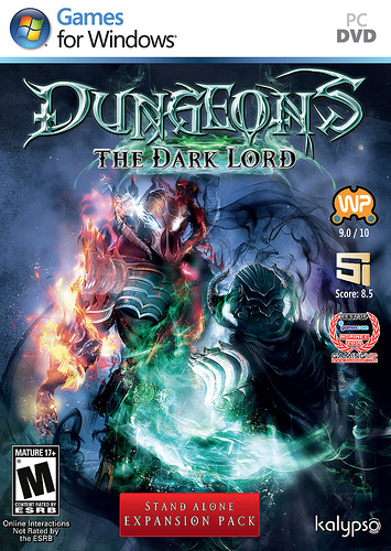 Dungeons: The Dark Lord'un kutu tasarımı