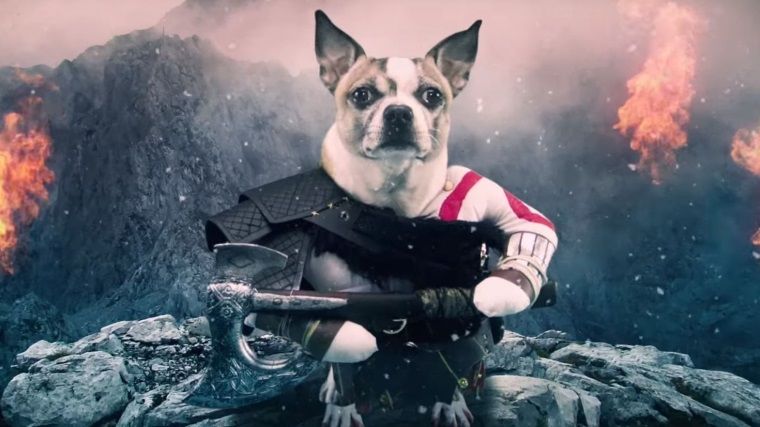 God Of War'ın yeni reklam filminde başrolde köpek Kratos var