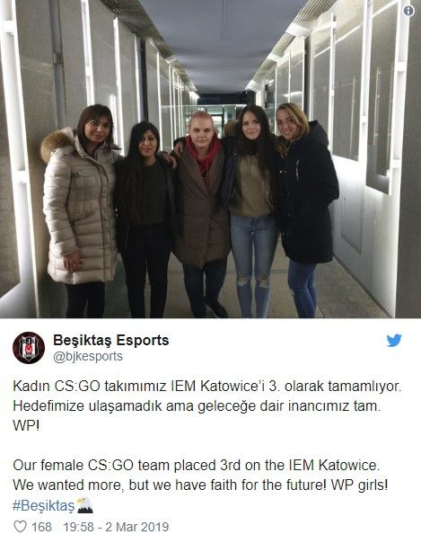 Beşiktaş kadın CS:GO takımı Avrupa'da göğsümüzü kabarttı