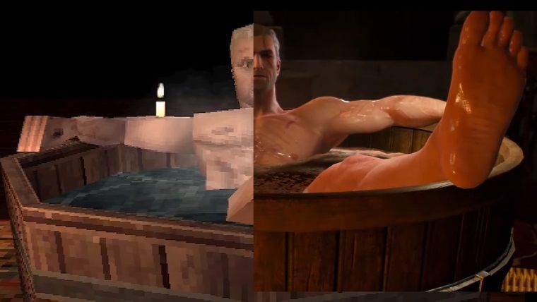 Witcher 3 PS1 oyunu olsaydı işte böyle görünürdü