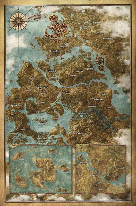 The Witcher 3'ün yüksek çözünürlüklü dünya haritası yayımlandı!