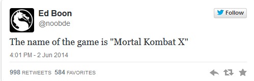 Mortal Kombat X resmi olarak duyuruldu!