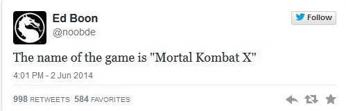 Mortal Kombat X resmi olarak duyuruldu!