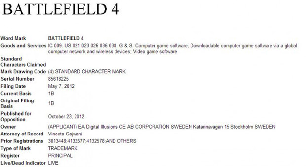 DICE'tan yeni Battlefield 4 tescili