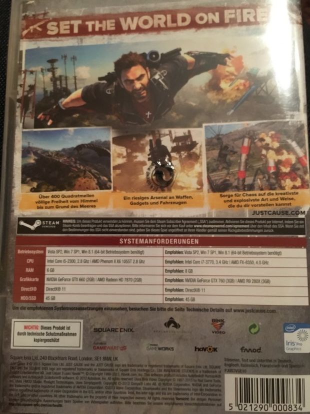 Just Cause 3'ün sistem gereksinimleri sızdırıldı!