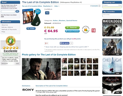 The Last of Us'ın PS4 sürümü listelenmeye başladı!