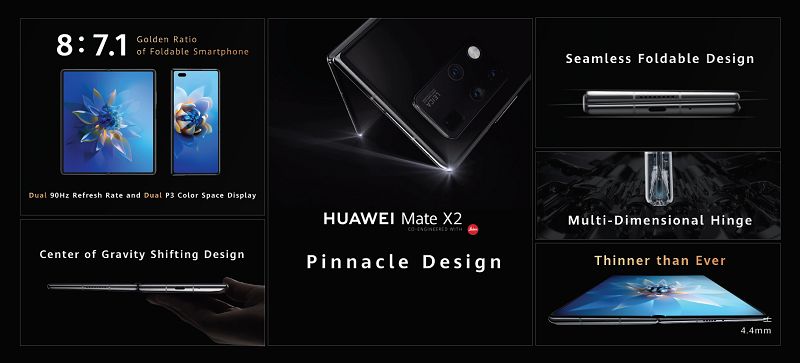 Katlanabilir Huawei Mate X2 modeli tanıtıldı