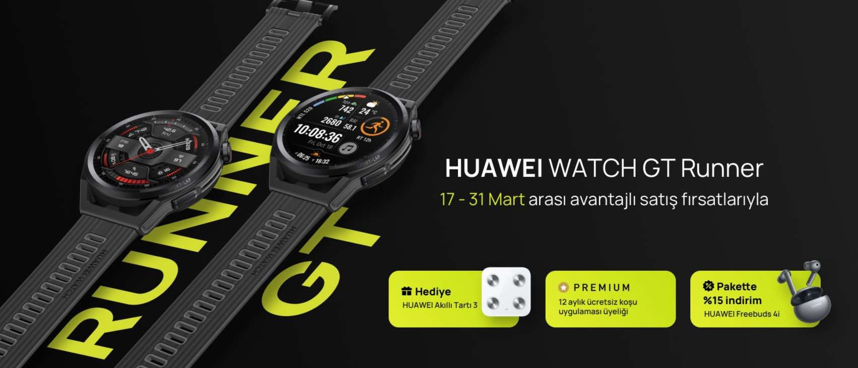 HUAWEI Watch GT Runner, HUAWEI Online mağazasında satışa çıktı