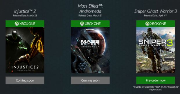 Mass Effect Andromeda ve Injustice 2'nin çıkış tarihleri sızdı!