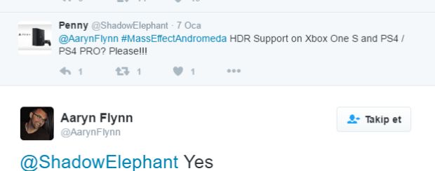 Mass Effect: Andromeda, HDR desteği ile gelecek