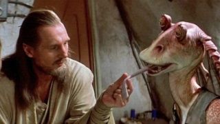 Liam Neeson, Star Wars filmini Jar Jar Binks karakterini savundu