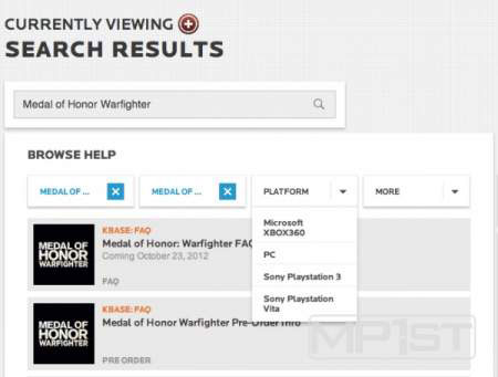 EA: Warfighter'ın, PS Vita için listelenmesi admin hatası