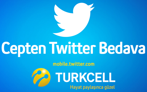 Cepten Twitter Turkcell’liye ücretsiz!