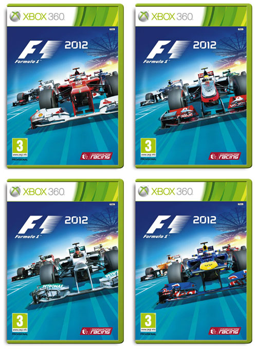 F1 2012'nin kapak resimleri