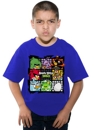 Angry Birds Space t-shirt'leri satışta