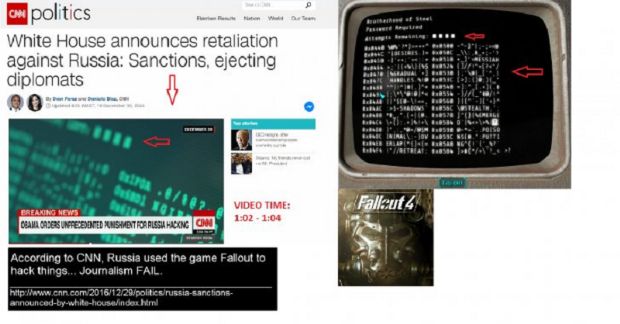 CNN, Rus hack haberini Fallout ile verdi!