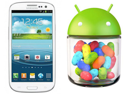 Galaxy SIII için Android 4.1 vakti