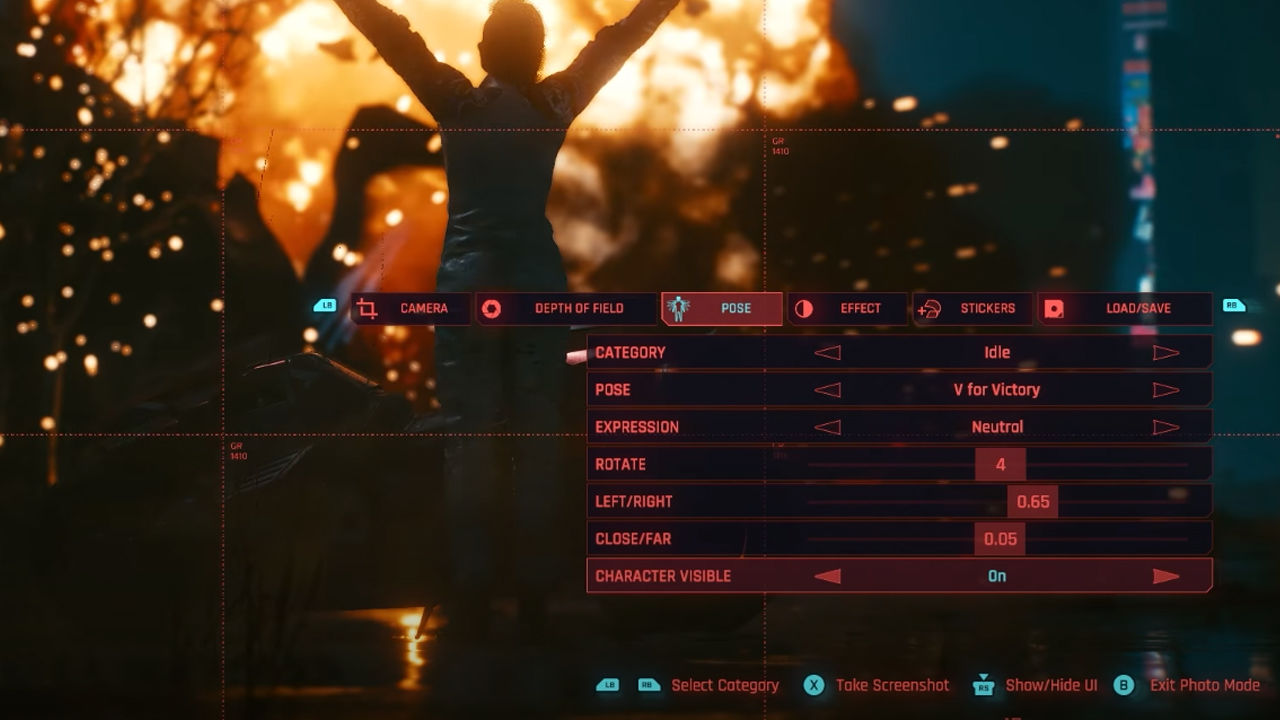 Cyberpunk 2077 fotoğraf modu oldukça detaylı