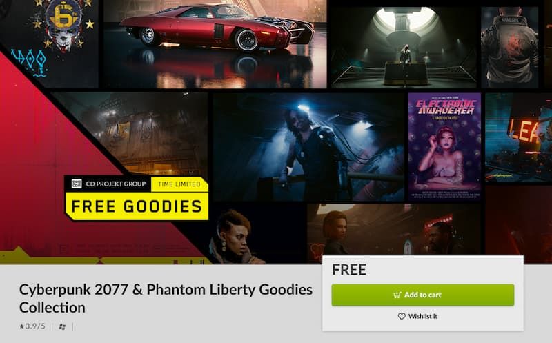 Phantom Liberty Goodies Collection GoG'da ücretsiz oldu
